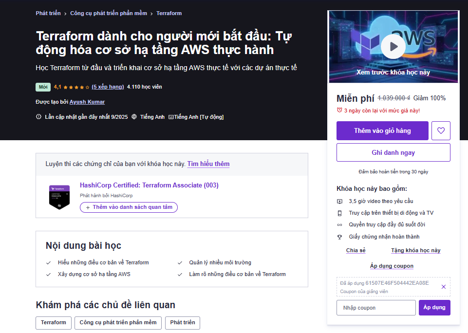🌩️ Terraform for Beginners: Hands-On AWS Infrastructure Automation