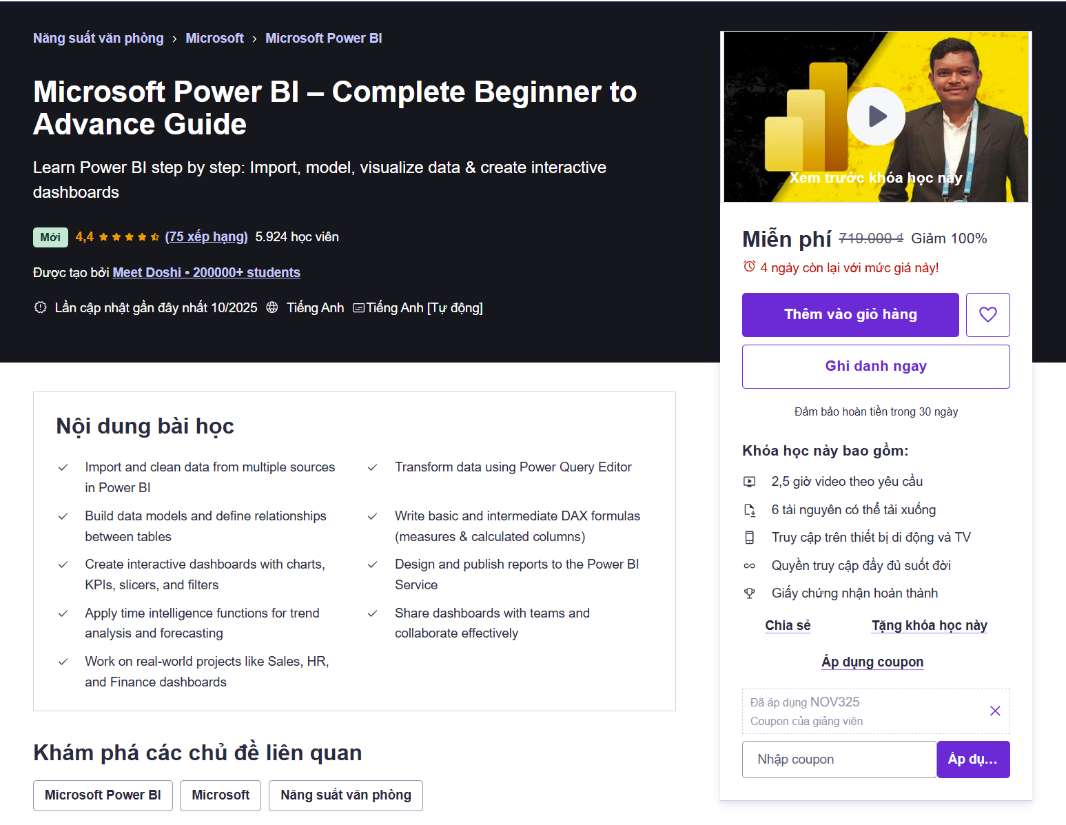 Microsoft Power BI – Complete Beginner to Advance Guide